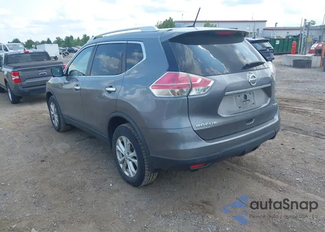 2015 Nissan Rogue Sv из США, поврежденный, VIN KNMAT2MV4FP553232